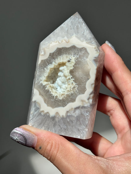 Druzy Agate Tower