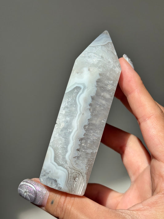 Druzy Agate Tower