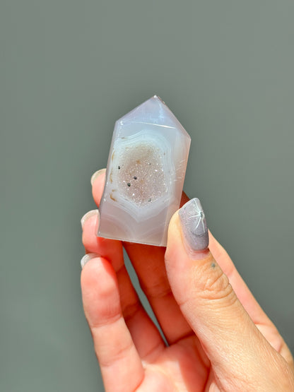 Mini Druzy Agate Tower