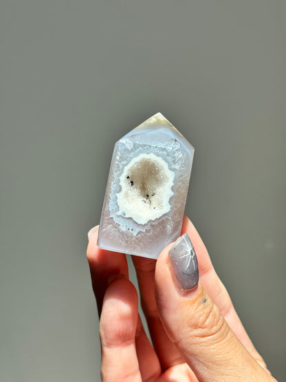 Mini Druzy Agate Tower