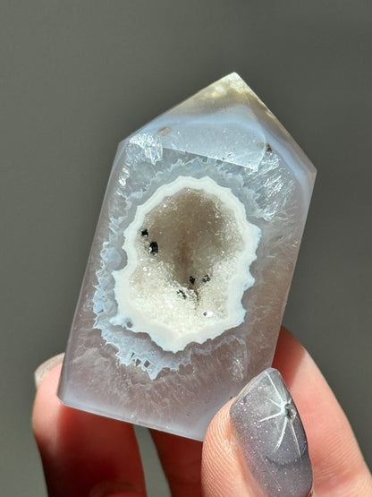 Mini Druzy Agate Tower