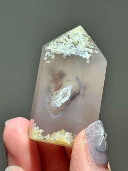 Mini Druzy Agate Tower