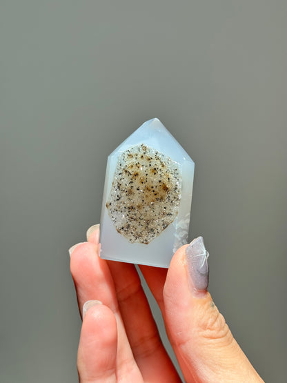 Mini Druzy Agate Tower