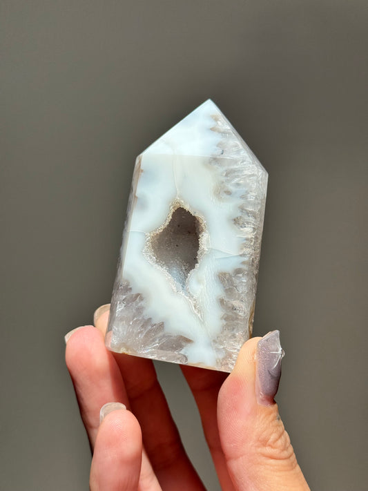 Druzy Agate Tower