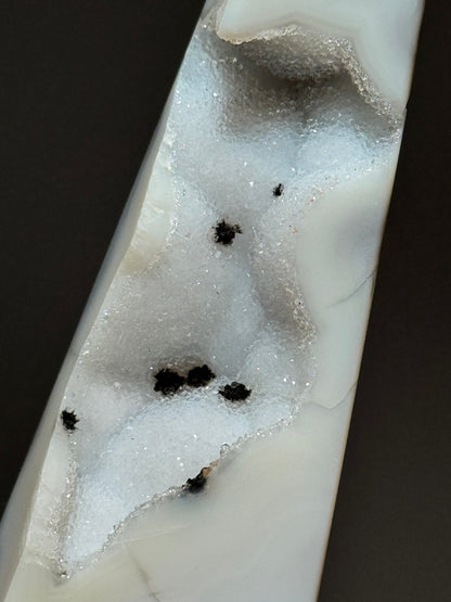 Sugar Druzy Agate Obelisk