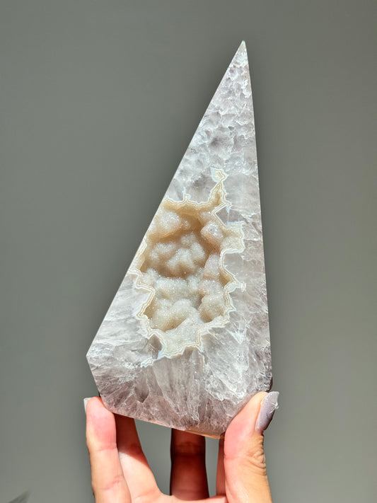 Sugar Druzy Agate Point