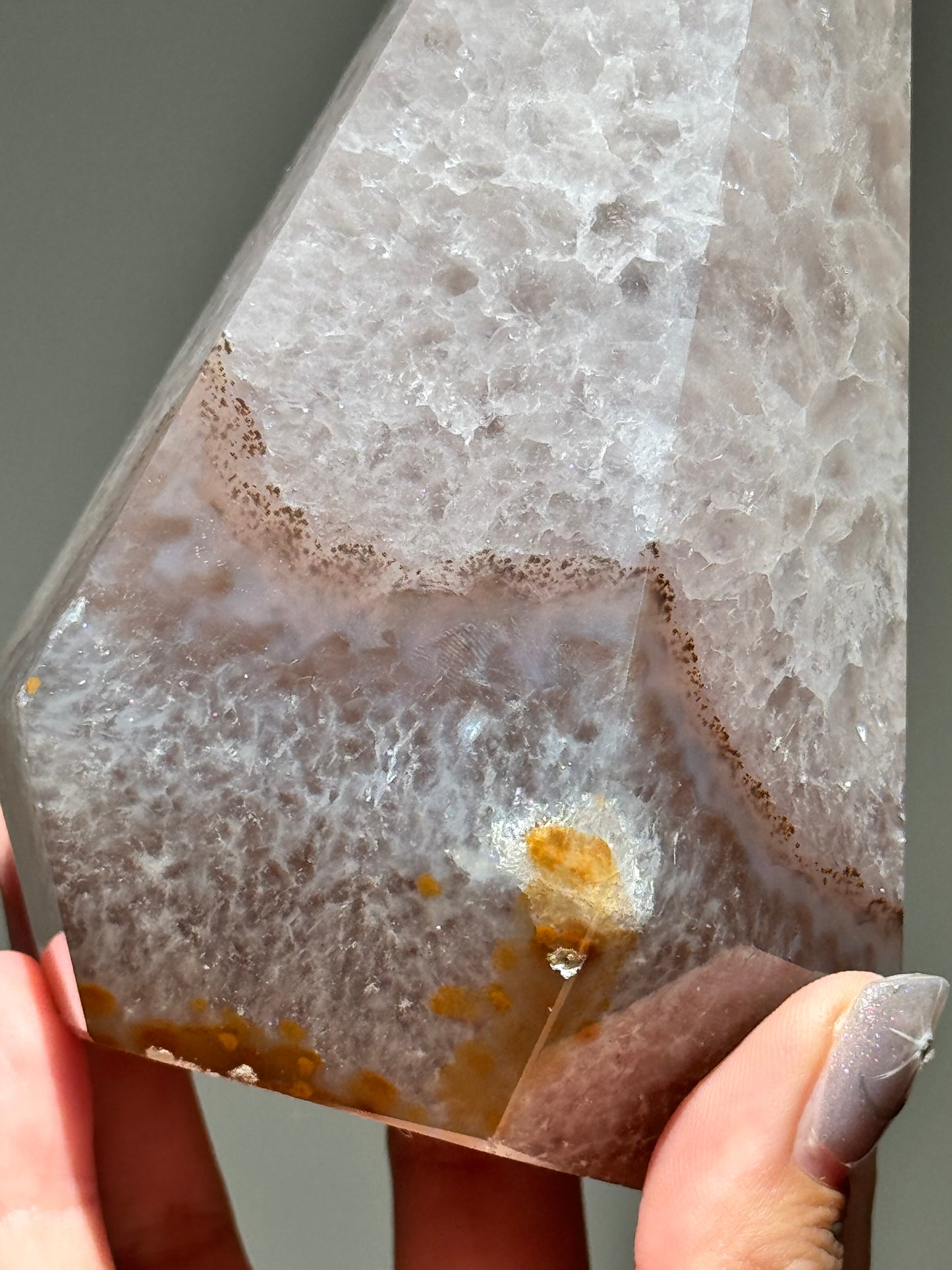 Sugar Druzy Agate Point