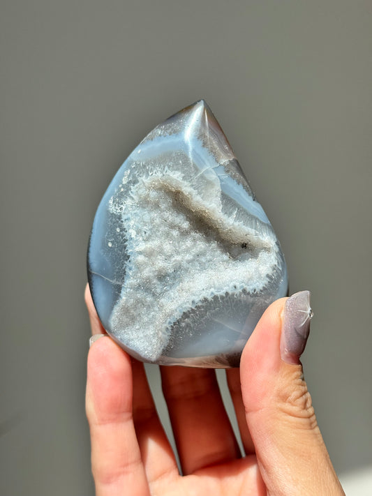 Dreamy Druzy Agate Flame