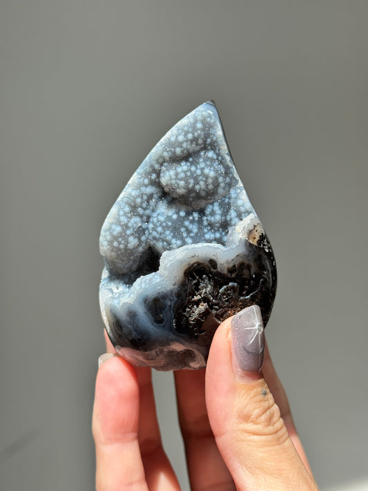 Dreamy Druzy Agate Flame