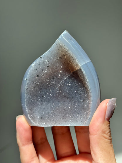 Dreamy Druzy Agate Flame