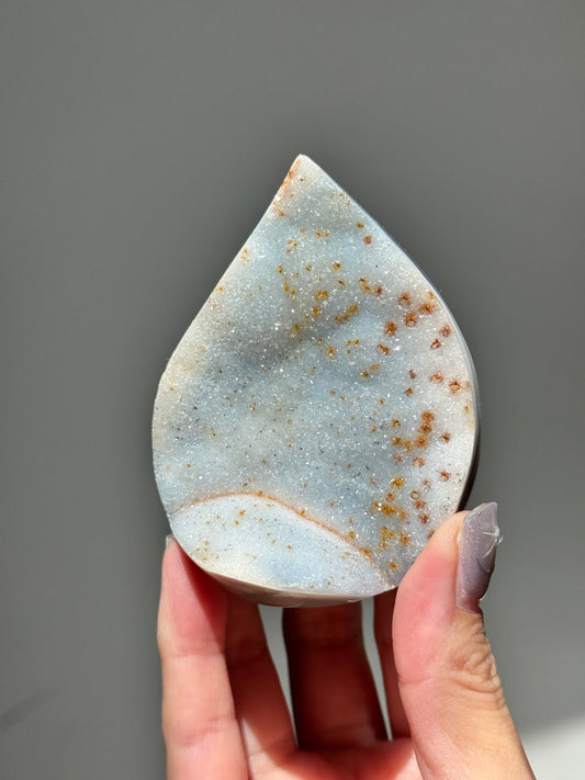 Dreamy Druzy Agate Flame