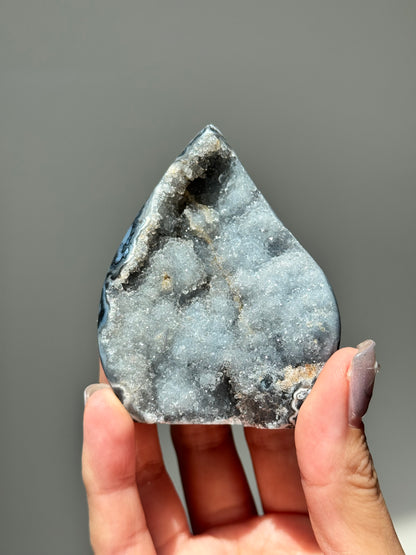 Dreamy Druzy Agate Flame