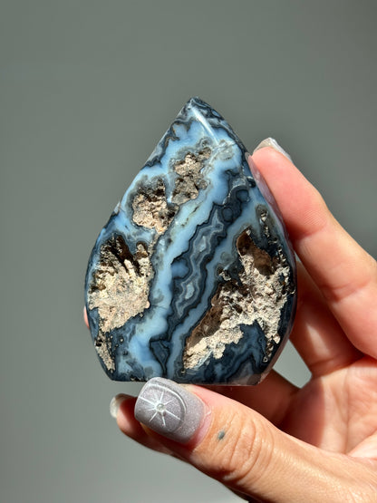Dreamy Druzy Agate Flame