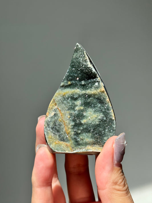 Dreamy Druzy Agate Flame