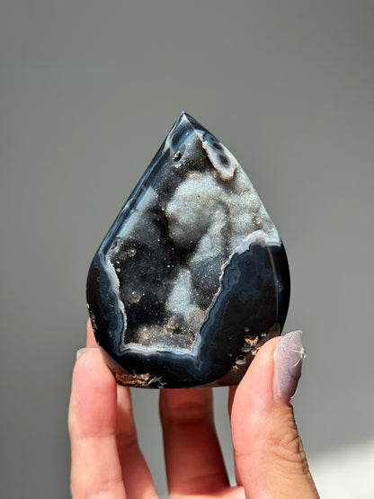 Dreamy Druzy Agate Flame