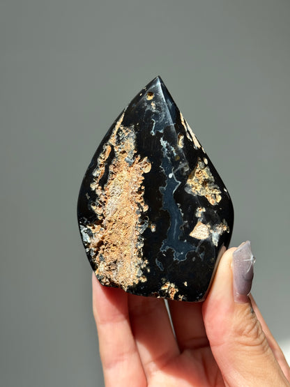 Dreamy Druzy Agate Flame