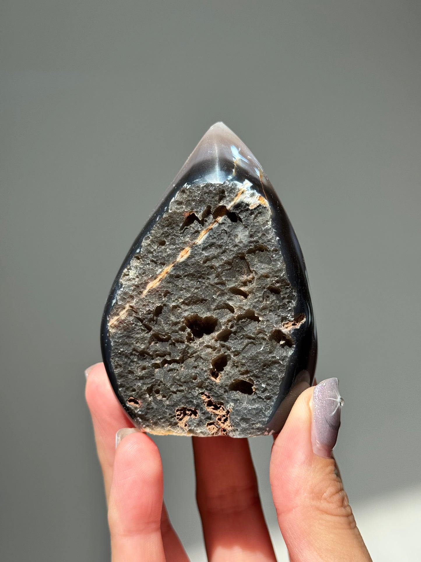 Dreamy Druzy Agate Flame
