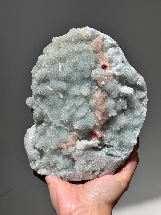 Pastel Blue and Pink Apophyllite and Stilbite