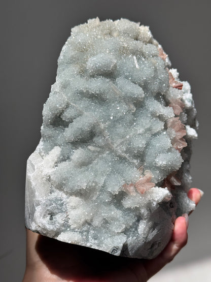 Pastel Blue and Pink Apophyllite and Stilbite