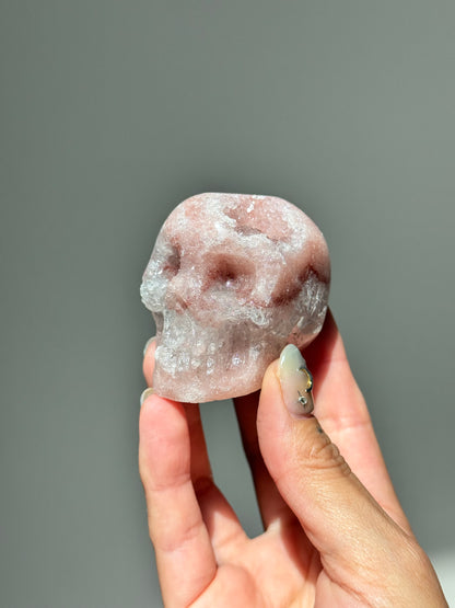 Pink Amethyst Skull