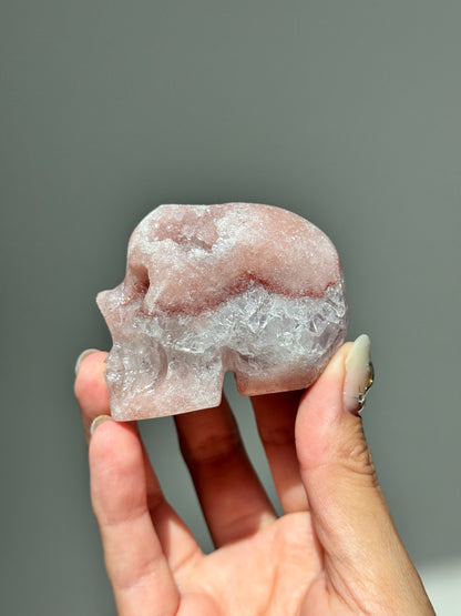Pink Amethyst Skull