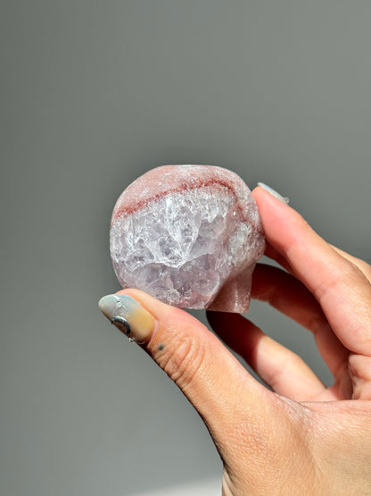 Pink Amethyst Skull