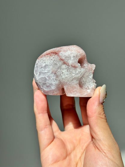 Pink Amethyst Skull