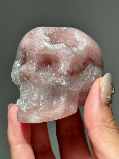 Pink Amethyst Skull