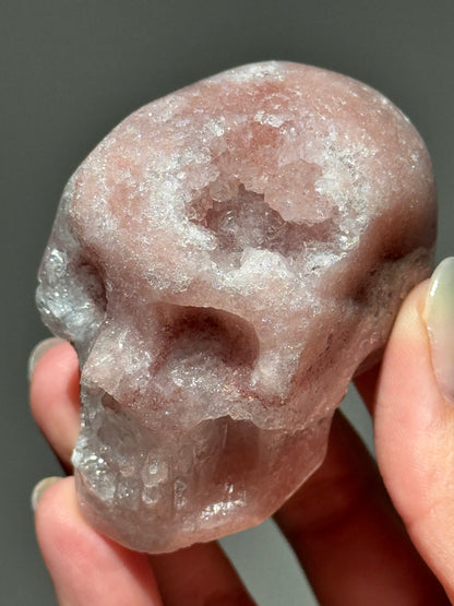 Pink Amethyst Skull