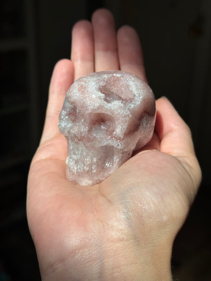 Pink Amethyst Skull