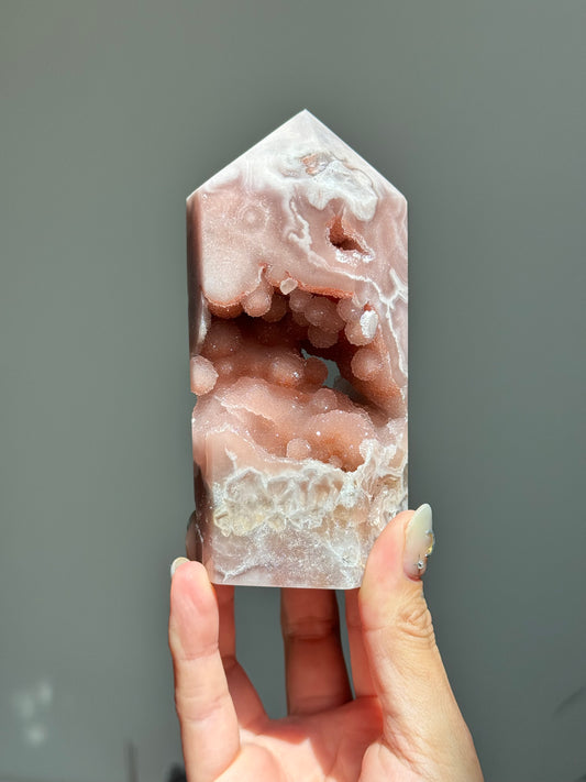 Pink Amethyst Bubble Tower