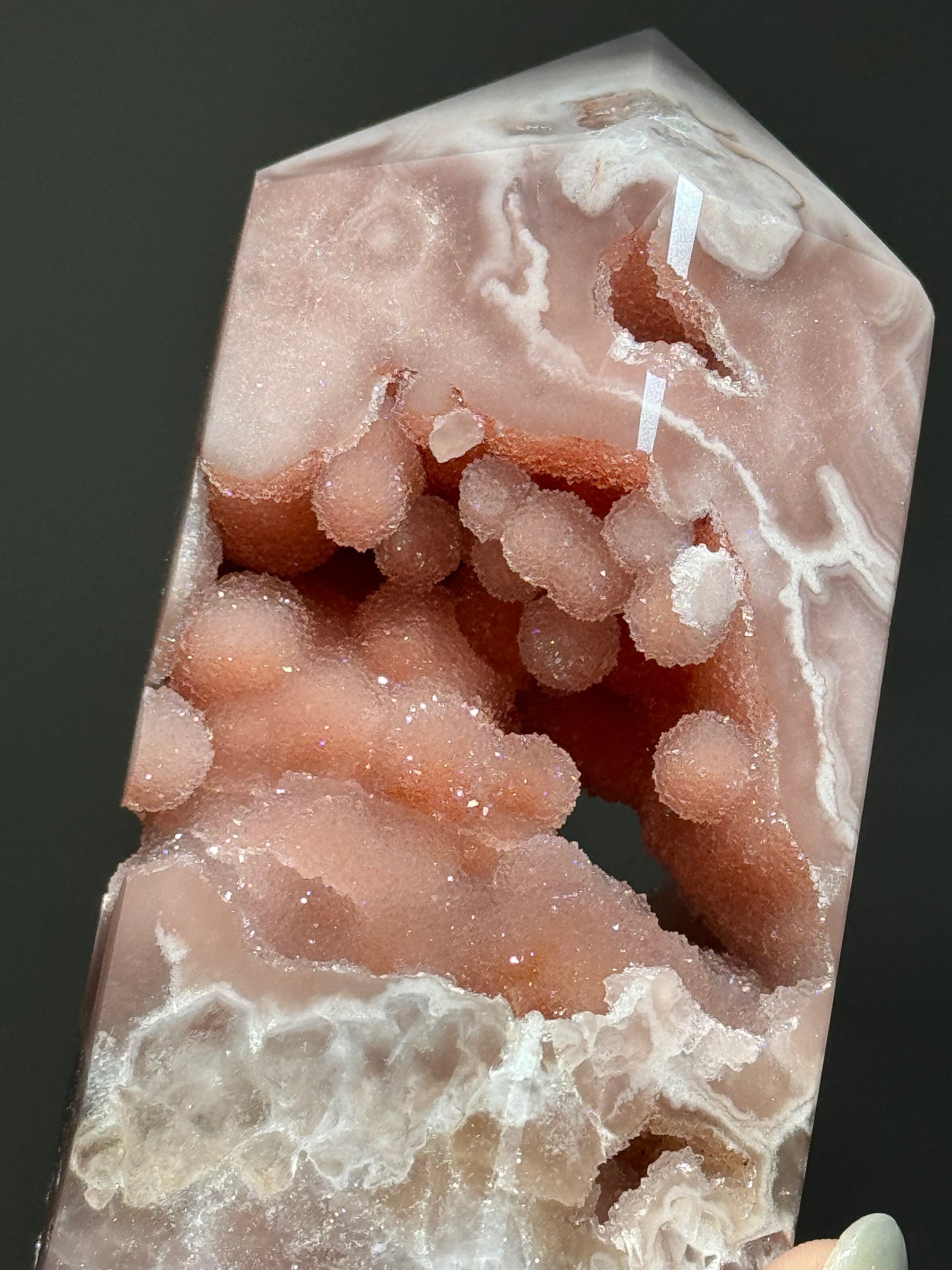 Pink Amethyst Bubble Tower