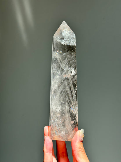 Rainbow Clear Quartz Tower