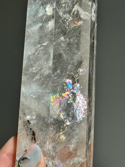 Rainbow Clear Quartz Tower