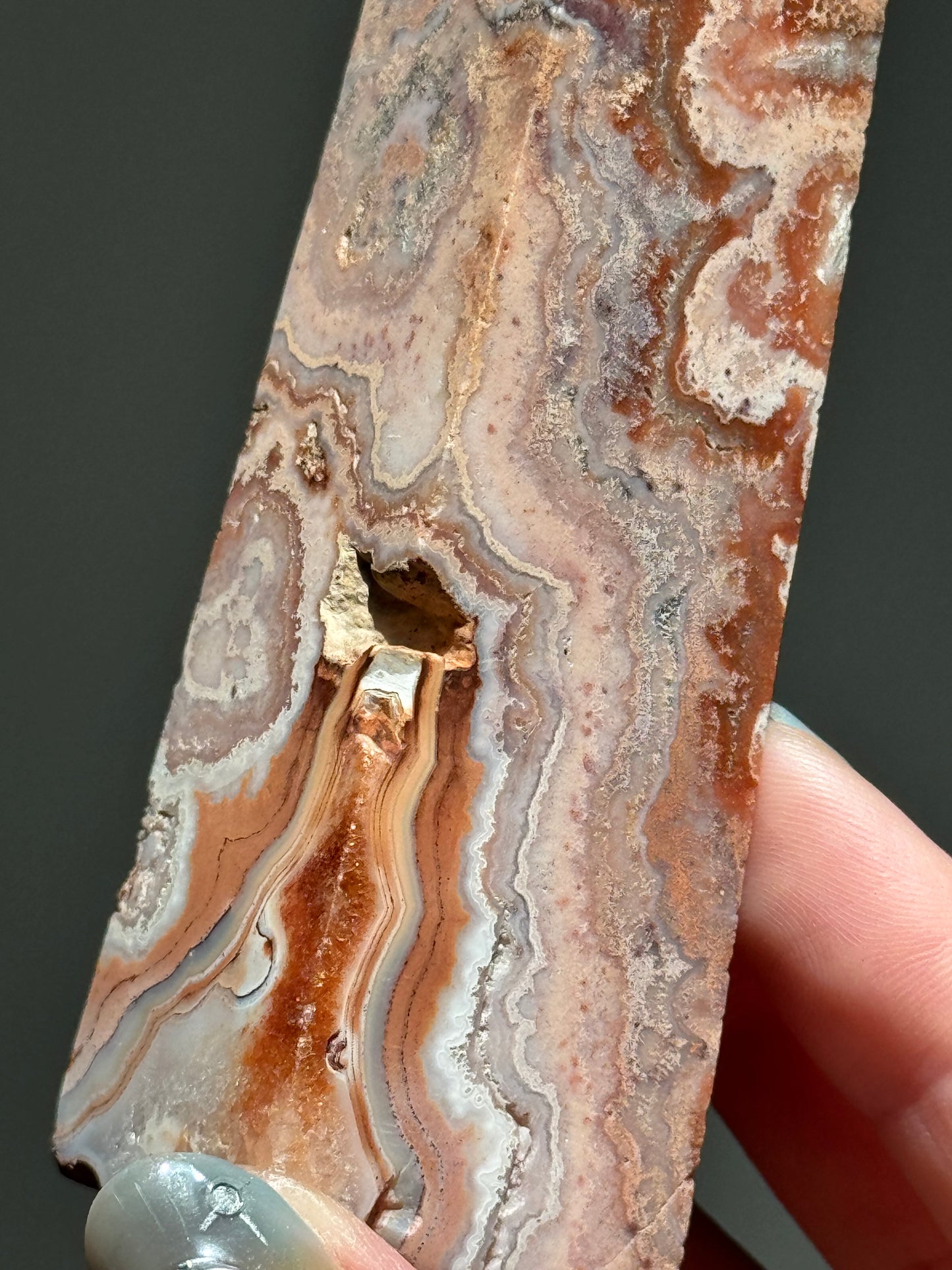 Pink Lace Agate Tower