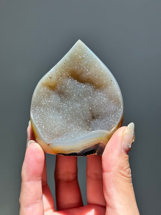 Druzy Agate Flame