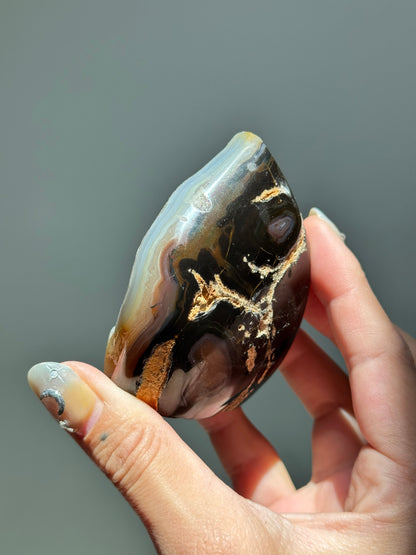 Druzy Agate Flame
