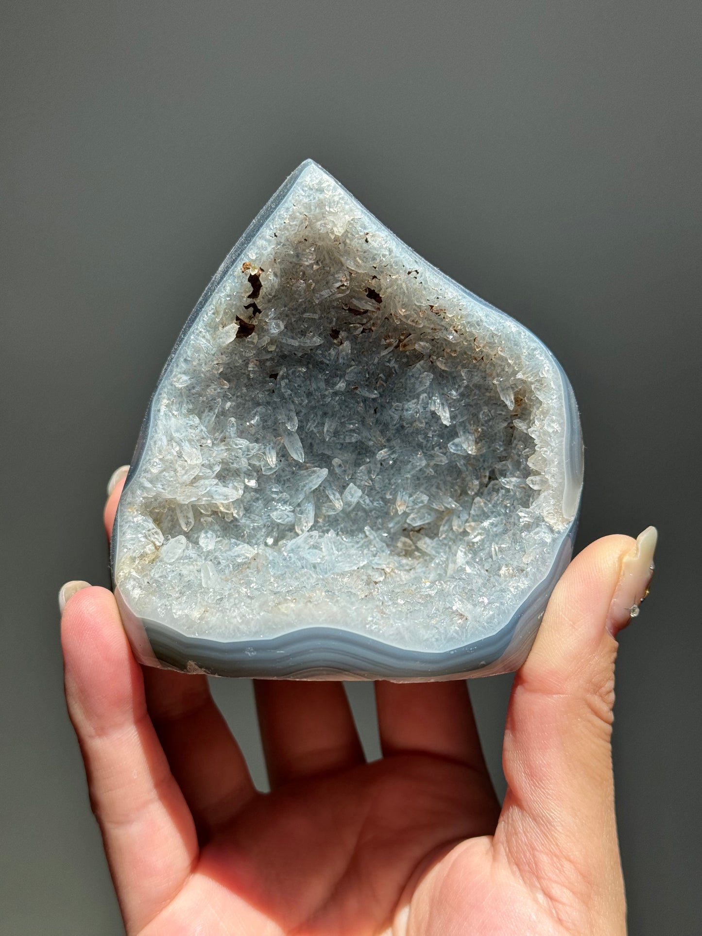 Druzy Agate Flame