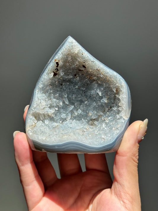 Druzy Agate Flame
