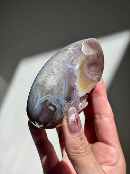 Pink Amethyst Agate Egg