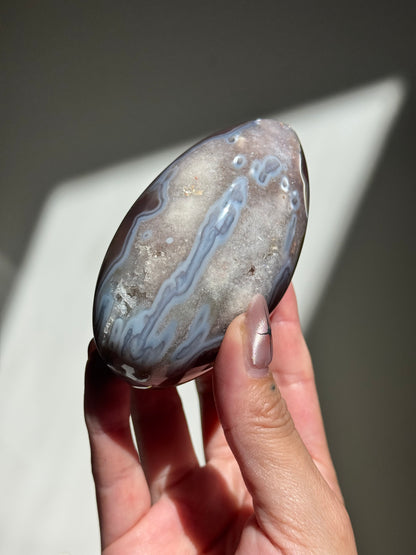 Pink Amethyst Agate Egg