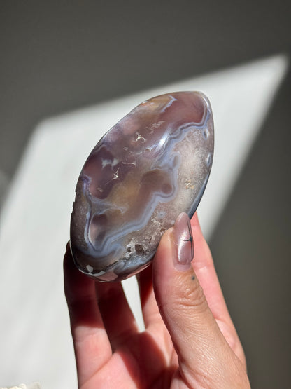 Pink Amethyst Agate Egg