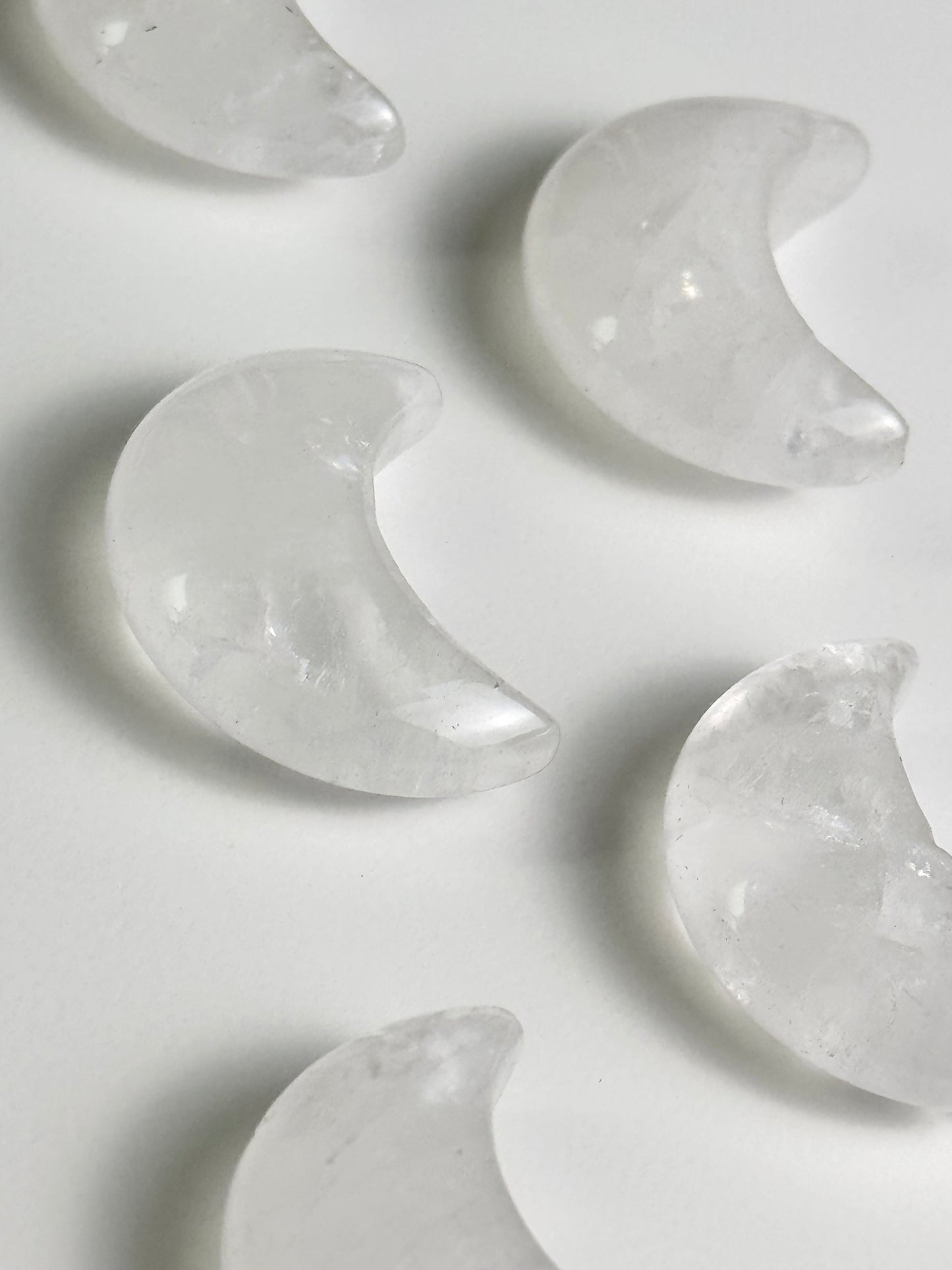 Intuitively Chosen Mini Clear Quartz Moons