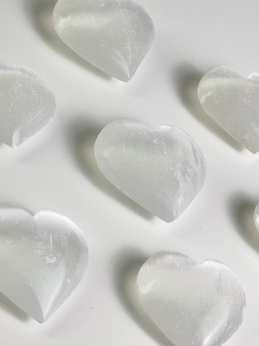 Intuitively Chosen Mini Satin Spar Hearts