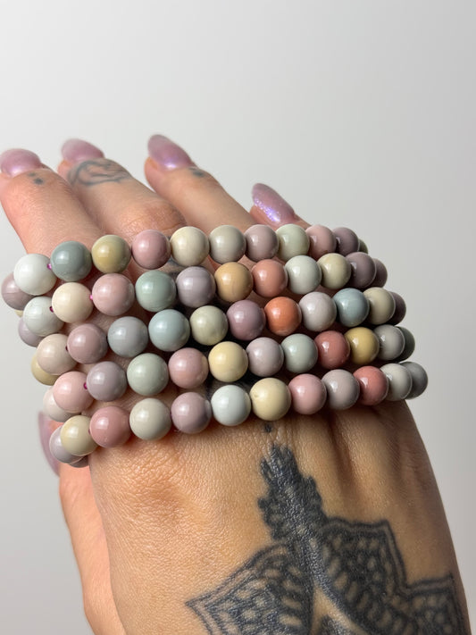 Alashan Agate Bracelets - Round (Intuitively Chosen)