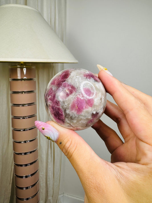 Plum Tourmaline Sphere