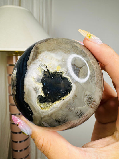 Volcano Agate Sphere