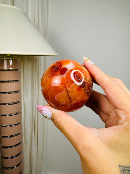 Carnelian Agate Sphere