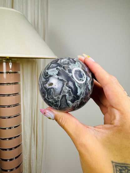 Green Moss Agate Sphere