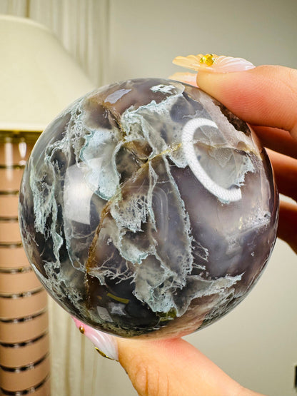 Green Moss Agate Sphere